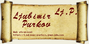 Ljubimir Purkov vizit kartica
